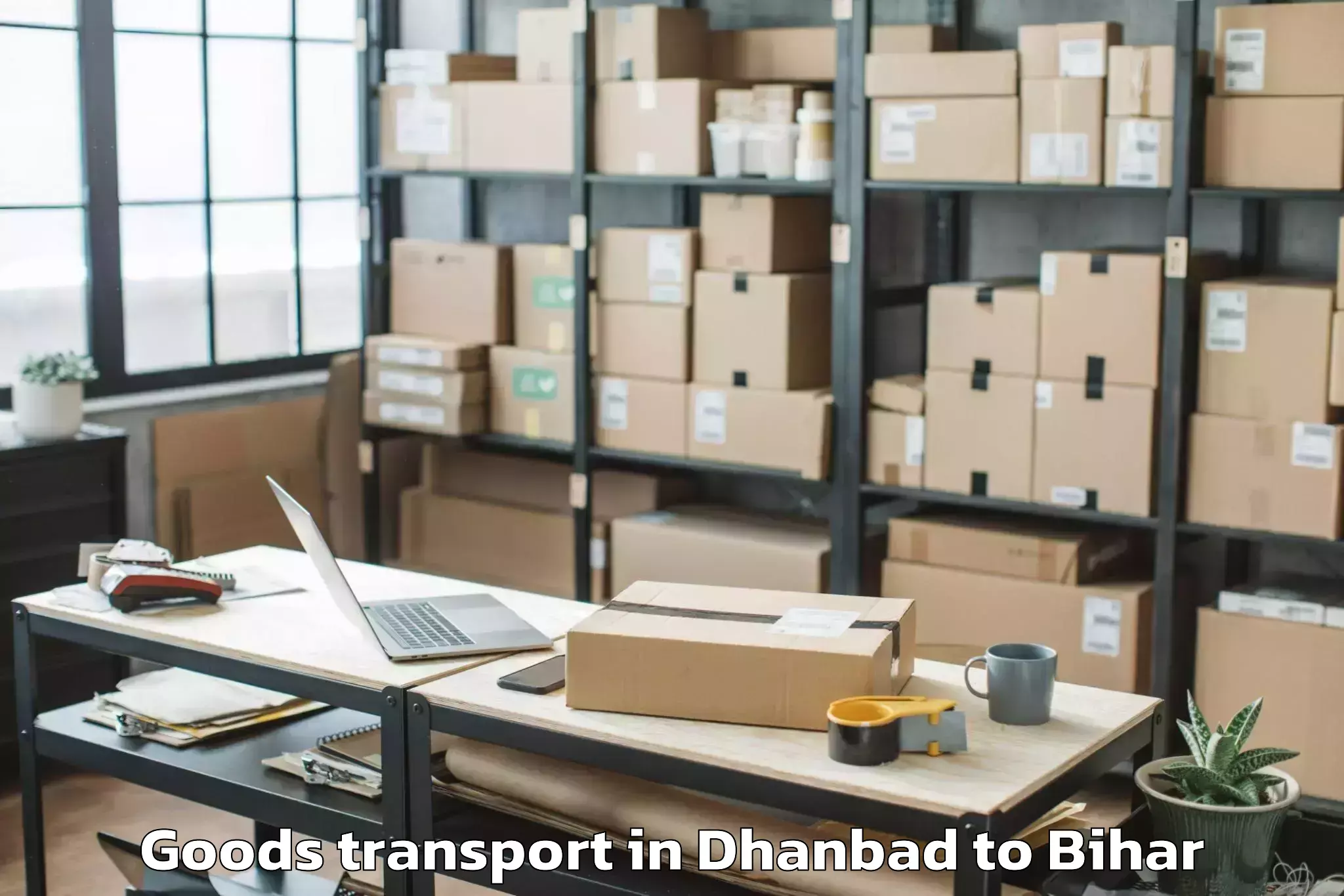 Discover Dhanbad to Babu Barhi Goods Transport